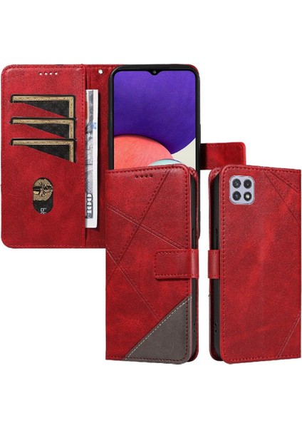 Samsung Galaxy A22 5G/A22S 5g ve Kart Yuvası Deri Telefon Için Flip Case (Yurt Dışından)