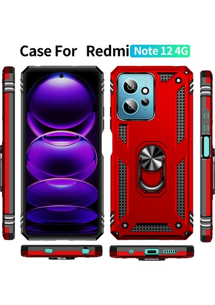 Xiaomi Redmi Note 12 4g Kılıf, [askeri Sınıf] 16FT. Düşme Testli Darbeye Dayanıklı Telefon Kılıfı Manyetik Ayaklı (Yurt Dışından) fiyatları