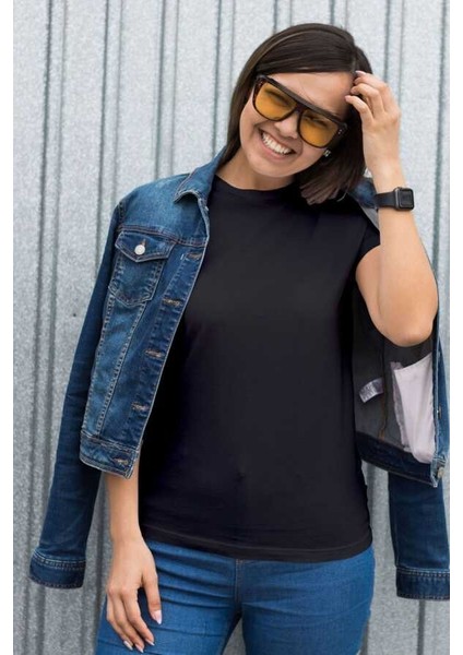 Never Mind Yazılı Tasarım Baskılı Oversize Unisex Siyah T-Shirt fırsatları