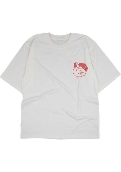 Take It Easy Yazılı Tasarım Baskılı Oversize Unisex Siyah T-Shirt