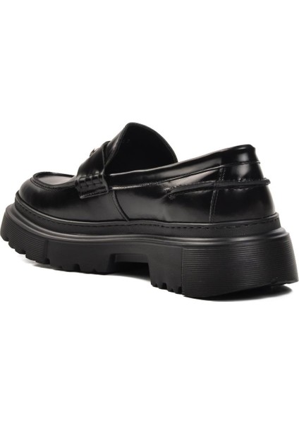Premium 1308-3 Siyah Deri Erkek Klasik Ayakkabı fırsatları
