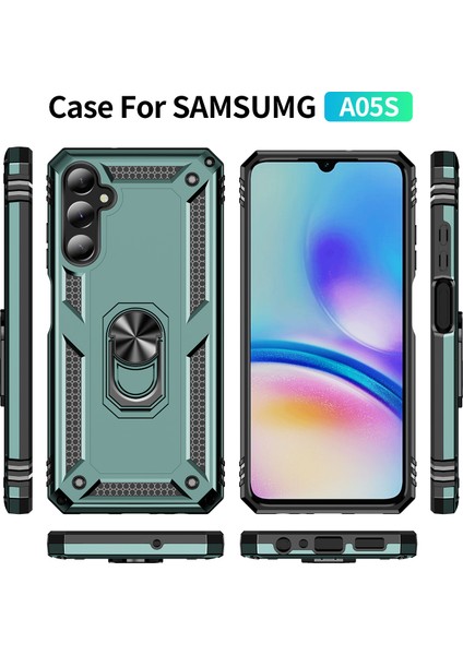 Samsung Galaxy A05S Kılıf, [askeri Sınıf] 16FT. Düşme Testli Darbeye Dayanıklı Telefon Kılıfı Manyetik Ayaklı (Yurt Dışından)