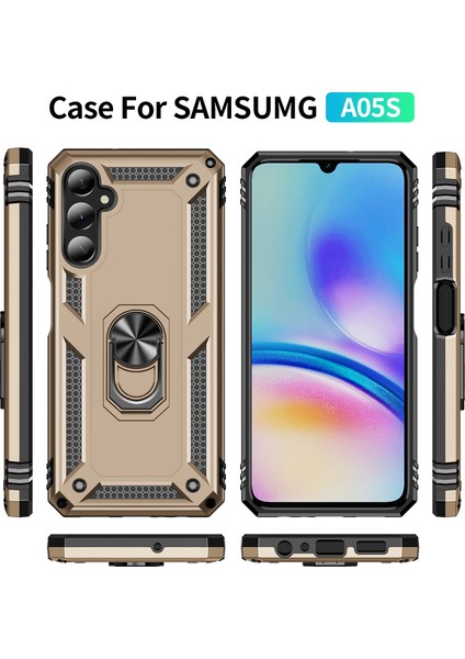 Samsung Galaxy A05S Kılıf, [askeri Sınıf] 16FT. Düşme Testli Darbeye Dayanıklı Telefon Kılıfı Manyetik Ayaklı (Yurt Dışından)