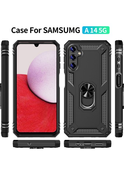 Samsung Galaxy A14 Kılıf, [askeri Sınıf] 16FT. Düşme Testli Darbeye Dayanıklı Telefon Kılıfı Manyetik Ayaklı (Yurt Dışından) fiyatları