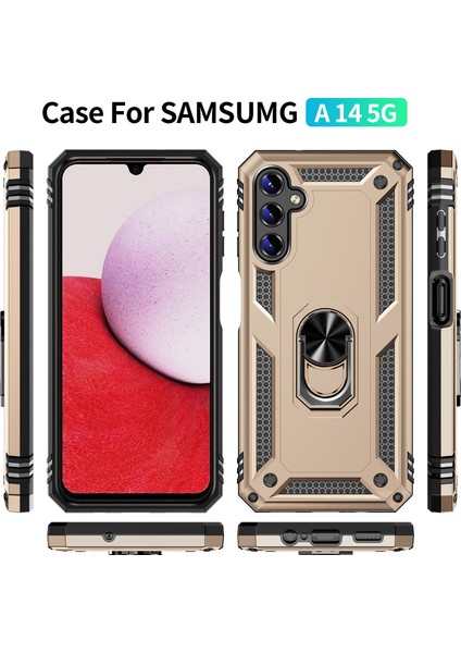 Samsung Galaxy A14 Kılıf, [askeri Sınıf] 16FT. Düşme Testli Darbeye Dayanıklı Telefon Kılıfı Manyetik Ayaklı (Yurt Dışından) fiyatları