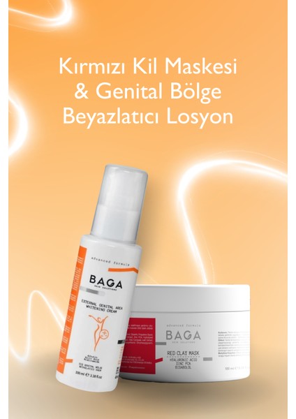 Skin Solutions Kırmızı Kil Maskesi & Genital Bölge Losyon
