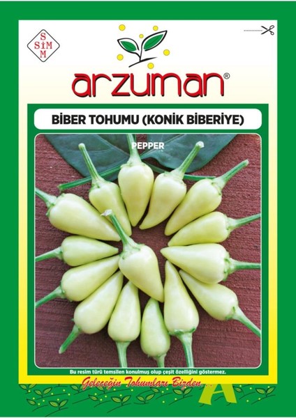 Konik Biber Tohumu 500 Adet Tohum 5 Gram