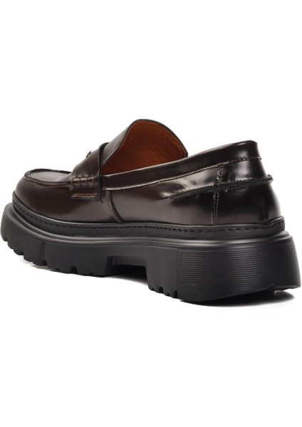 Premium 1308-3 Kahve Deri Erkek Klasik Ayakkabı fırsatları