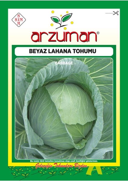 Beyaz Lahana Tohumu 10 Gram 2500 Tohum