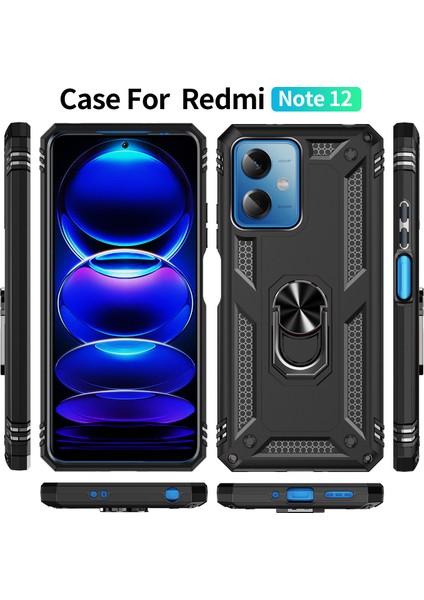 Xiaomi Redmi Note 12 5g Kılıf, [askeri Sınıf] 16FT. Düşme Testli Darbeye Dayanıklı Telefon Kılıfı Manyetik Ayaklı (Yurt Dışından) fiyatları