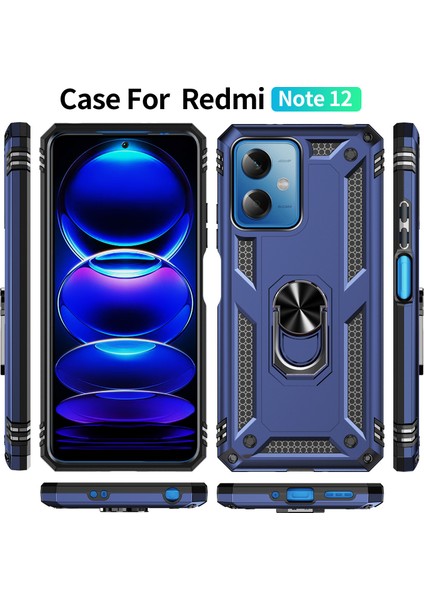 Xiaomi Redmi Note 12 5g Kılıf, [askeri Sınıf] 16FT. Düşme Testli Darbeye Dayanıklı Telefon Kılıfı Manyetik Ayaklı (Yurt Dışından) fiyatları