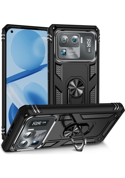 Xiaomi Mi 11 Ultra Kılıf, [askeri Sınıf] 16FT. Düşme Testli Darbeye Dayanıklı Telefon Kılıfı Manyetik Ayaklı (Yurt Dışından)