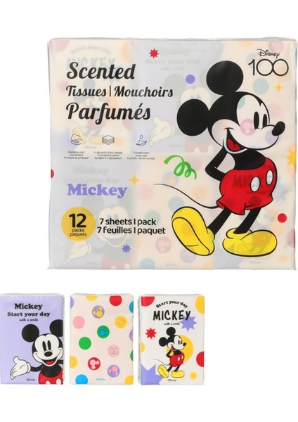 Disney 100.YIL Lisanslı Kokulu Kağıt Mendil - 12 Adet