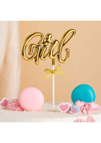 Pasta Üstü Çubuklu Girl Krom Gold 17 Cm