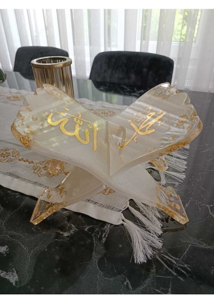 Epoksi Rahle Lafızlı Özel Tasarım Hafız Boy Masaüstü Rahle Çeyiz Hafızlık Hediyesi modelleri
