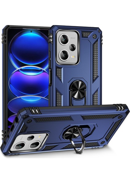 Xiaomi Redmi Note 12 Pro Plus Kılıf, [askeri Sınıf] 16FT. Düşme Testli Darbeye Dayanıklı Telefon Kılıfı Manyetik Ayaklı (Yurt Dışından)