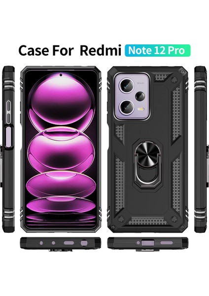 Xiaomi Redmi Note 12 Pro 5g Kılıf, [askeri Sınıf] 16FT. Düşme Testli Darbeye Dayanıklı Telefon Kılıfı Manyetik Ayaklı (Yurt Dışından) fiyatları