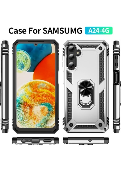 Samsung Galaxy A24 Kılıf, [askeri Sınıf] 16FT. Düşme Testli Darbeye Dayanıklı Telefon Kılıfı Manyetik Ayaklı (Yurt Dışından) fiyatları