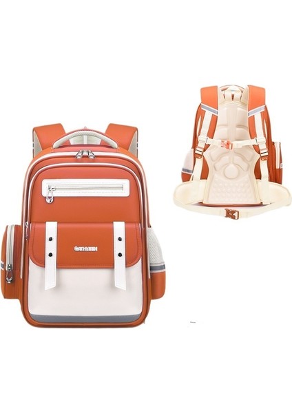 Ilkokul Öğrencisi Okul Çantası Ingiliz Tarzı 1-6. Sınıf Erkek ve Kız Çocuk Okul Çantası Büyük Kapasiteli Sırt Çantası (Yurt Dışından)