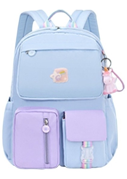 Ilkokul Okul Çantası Kız Büyük Kapasiteli Ultra Hafif Yüksek Kaliteli Sırt Çantası (Yurt Dışından)