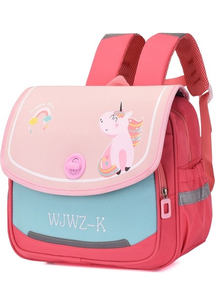 Çocuk Yatay Okul Çantası Ilkokul Öğrencileri Hafif Omurga Koruması Birinci, Ikinci ve Üçüncü Sınıf Omuz Karikatür Erkek ve Kız Sırt Çantası (Yurt Dışından)