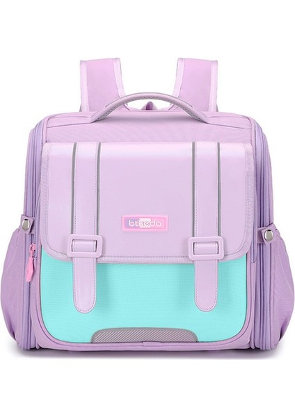 Ilkokul Öğrencilerinin Yatay Okul Çantası Ingiliz Tarzı, Yükü Azaltan, Omurgayı Koruyan, Büyük Kapasiteli Çocuk Sırt Çantası - Dereceli Hafif (Yurt Dışından)