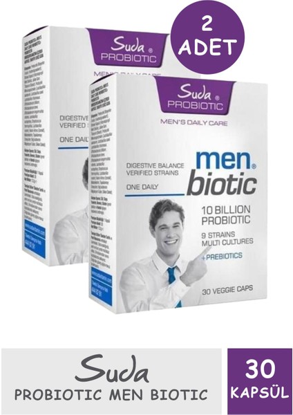 Vitamin Probiotic Men Biotic 30 Veggie Kapsül 2 Adet