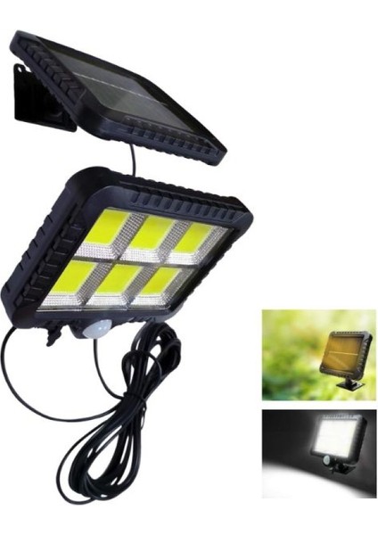 Solar LED Hareket Sensörlü Su Geçirmez 3 Modlu