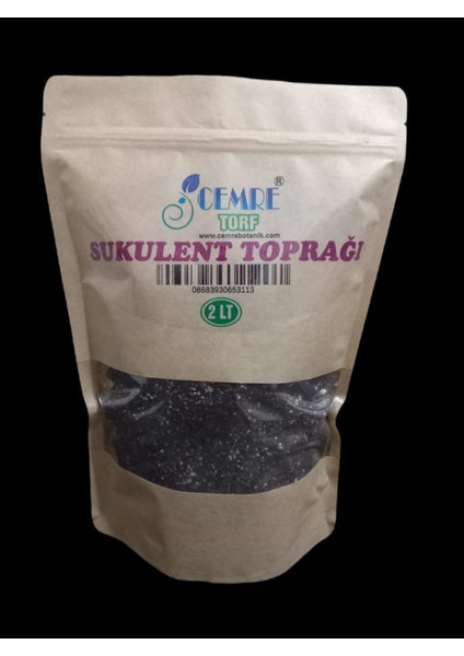 Cemre Botanik Sukulent Toprağı 2 Litre x 3 Adet ( ÜÇ AL İKİ ÖDE )