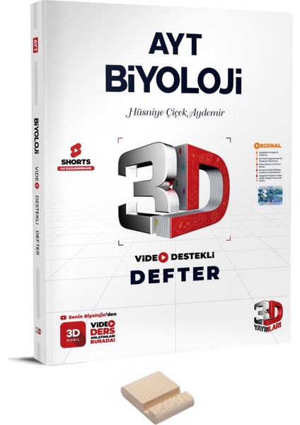 AYT Biyoloji Video Destekli Defter - Telefon Tutucu