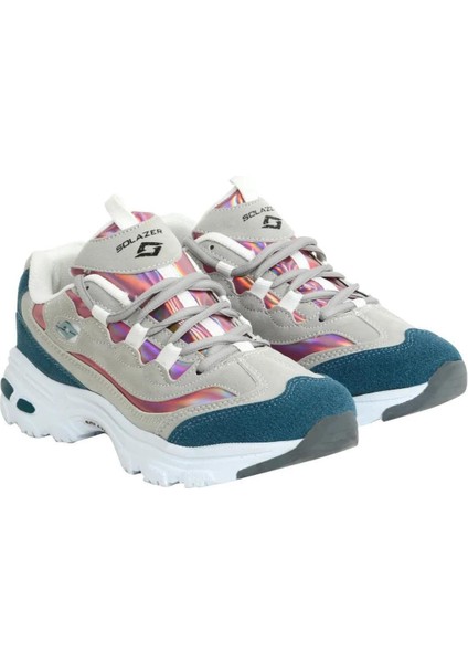 Kadın Bağcıklı Triko Spor Ayakkabı-Mavi indirimleri