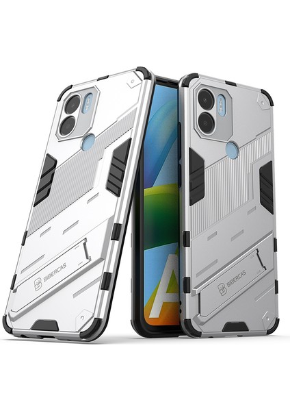 Xiaomi Redmi A1 Plus Kickstand'li Kılıf, 10FT Askeri Düşme Koruyucu Darbeye Dayanıklı Ince Sert Kılıf (Yurt Dışından)
