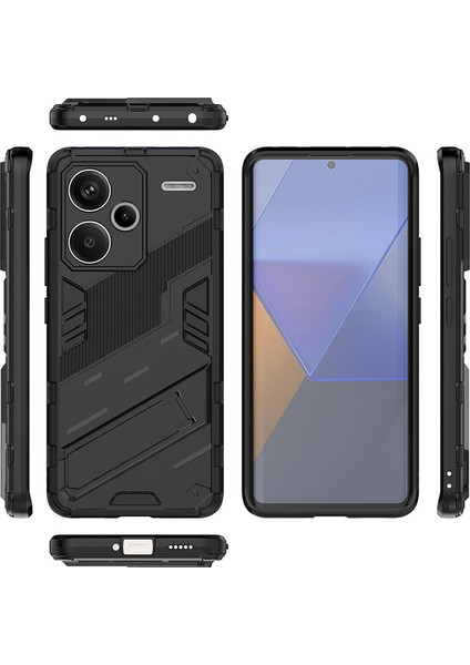 Xiaomi Redmi K30 Kickstand'li Kılıf, 10FT Askeri Düşme Koruyucu Darbeye Dayanıklı Ince Sert Kılıf With KICKSTAND,10FT Military Drop Protective Shockproof Slim Hard Case (Yurt Dışından)