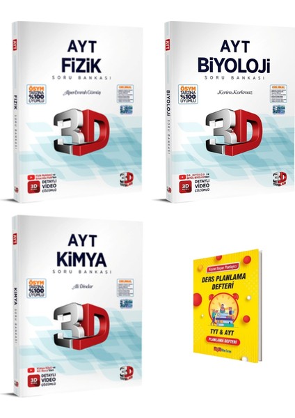 AYT Fizik Kimya ve Biyoloji Soru Bankası - Telefon Tutucu