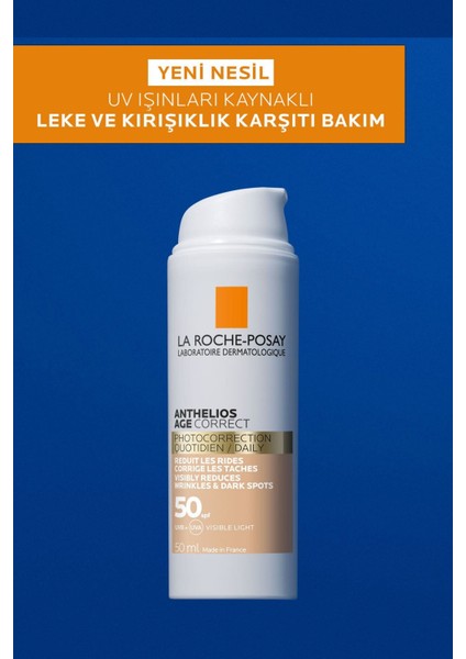 Anthelios Age Correct Daily Tinted Cream Spf50+ 50 Ml X 2 Adet