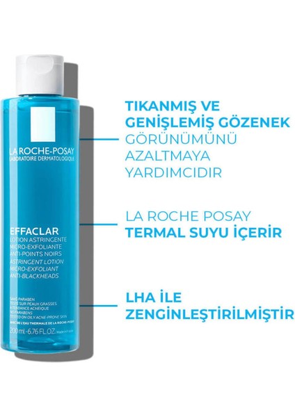 La Roche-Posay Effaclar Jel 200 Ml +  Effaclar Sıkılaştırıcı Tonik 200 Ml