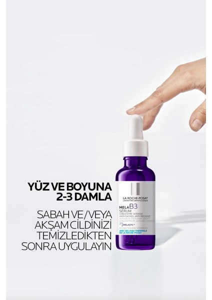 La Roche-Posay Mela B3 Koyu Leke Karşıtı Temizleme Jeli 200 Ml +  Mela B3 Leke Karşıtı Serum 30 Ml  +  Anthelios Uvmune 400 Invisible Fluid Spf50+ 50 Ml