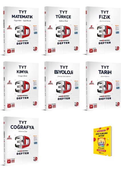 TYT Tüm Dersler Video Destekli Defter - Telefon Tutucu