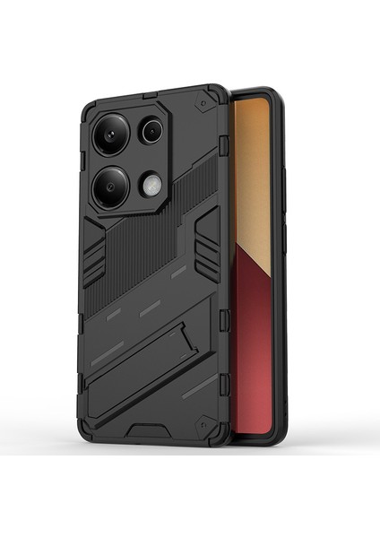 Xiaomi Redmi Note 13 Pro Plus Kickstand'li Kılıf, 10FT Askeri Düşme Koruyucu Darbeye Dayanıklı Ince Sert Kılıf With KICKSTAND,10FT Military Drop Protective Shockproof Slim Hard Case (Yurt Dışından)