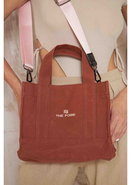 Kanvas Koyu Kiremit Small Bag