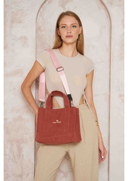 Kanvas Koyu Kiremit Small Bag