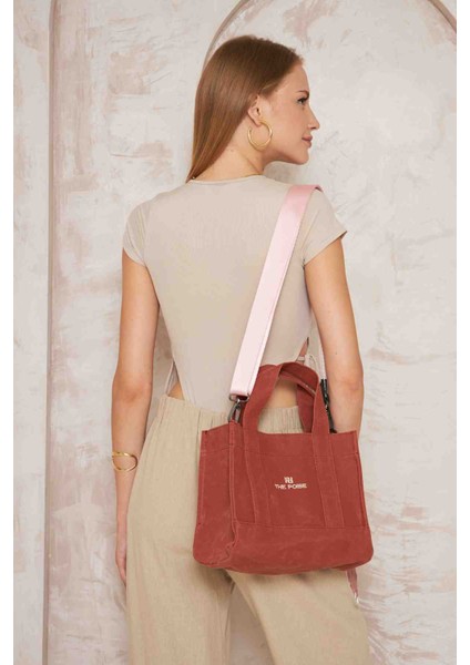 Kanvas Koyu Kiremit Small Bag