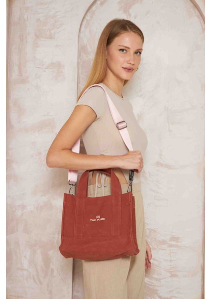 Kanvas Koyu Kiremit Small Bag