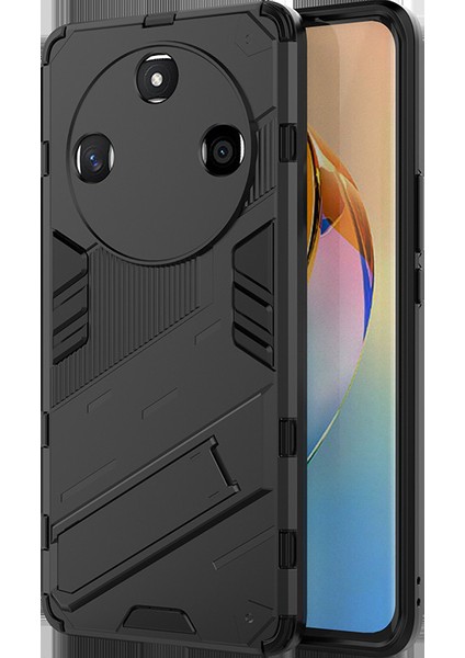 Huawei Honor X50I Kickstand'li Kılıf, 10FT Askeri Düşme Koruyucu Darbeye Dayanıklı Ince Sert Kılıf With KICKSTAND,10FT Military Drop Protective Shockproof Slim Hard Case (Yurt Dışından)