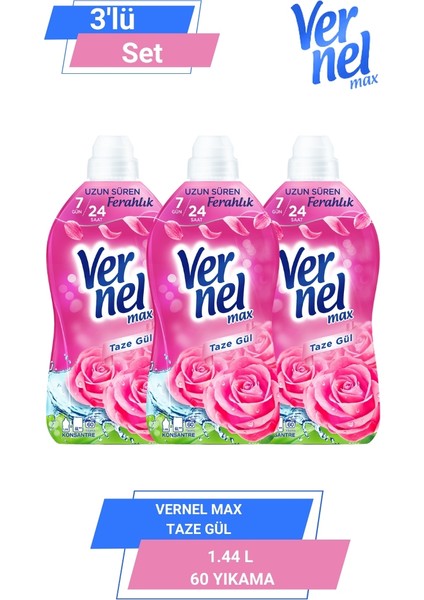 Max Taze Gül 1.44l 60 Yıkama 3 lü Set
