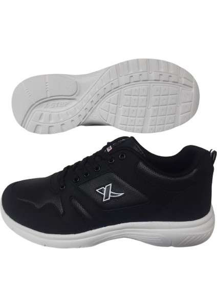 X-Step Unısex Siyah-Beyaz Cilt Ortopedik Taban Günlük Yürüyüş Ayakkabı Xstp98-014 fırsatları