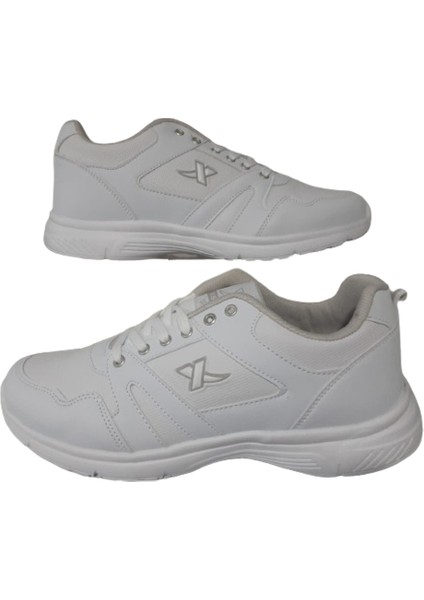 X-Step Unısex Beyaz Cilt Ortopedik Taban Günlük Yürüyüş Ayakkabı Xstp98-014