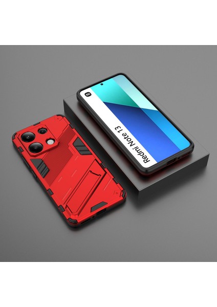 Xiaomi Poco M6 Pro 4g Kickstand'li Kılıf, 10FT Askeri Düşme Koruyucu Darbeye Dayanıklı Ince Sert Kılıf With KICKSTAND,10FT Military Drop Protective Shockproof Slim Hard Case (Yurt Dışından)