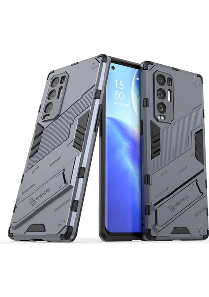 Oppo Reno5 Pro+ Plus Kickstand'li Kılıf, 10FT Askeri Düşme Koruyucu Darbeye Dayanıklı Ince Sert Kılıf (Yurt Dışından) fiyatları