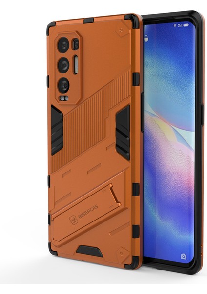 Oppo Reno5 Pro+ Plus Kickstand'li Kılıf, 10FT Askeri Düşme Koruyucu Darbeye Dayanıklı Ince Sert Kılıf (Yurt Dışından)